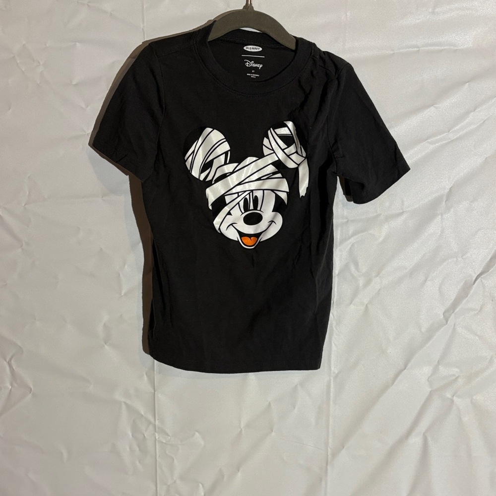 Disney Black and White Mickey Mummy Kids Tee